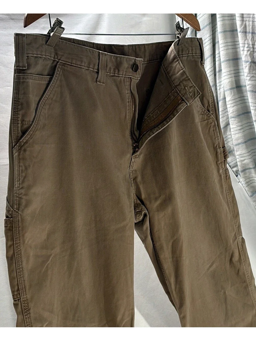 2010s Carhartt Carpenter Pants Faded Distressed Workwear